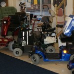 3 reconditioned mobility scooters at Linchris Mobility Services Crosskeys, Newport